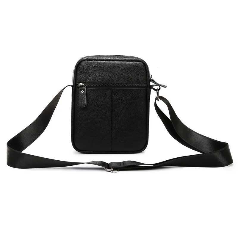 Leather large-capacity mens single-shoulder bag top layer cowhide waterproof crossbody single-shoulder bagT251121