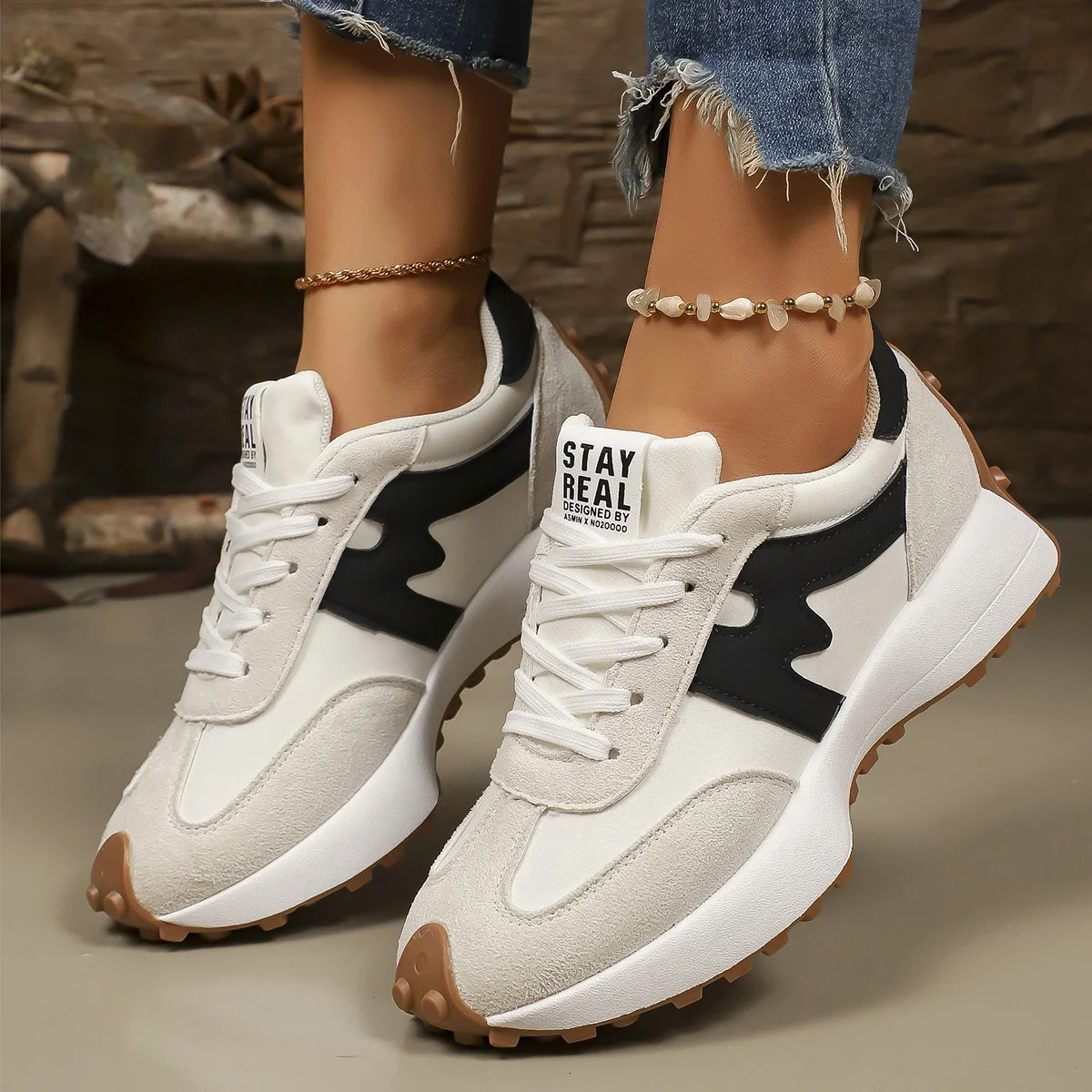 Women Sneakers Spring Autumn Platform Vulcanize Shoes Casual Light Flat Breathable Zapatos De Mujer 251121