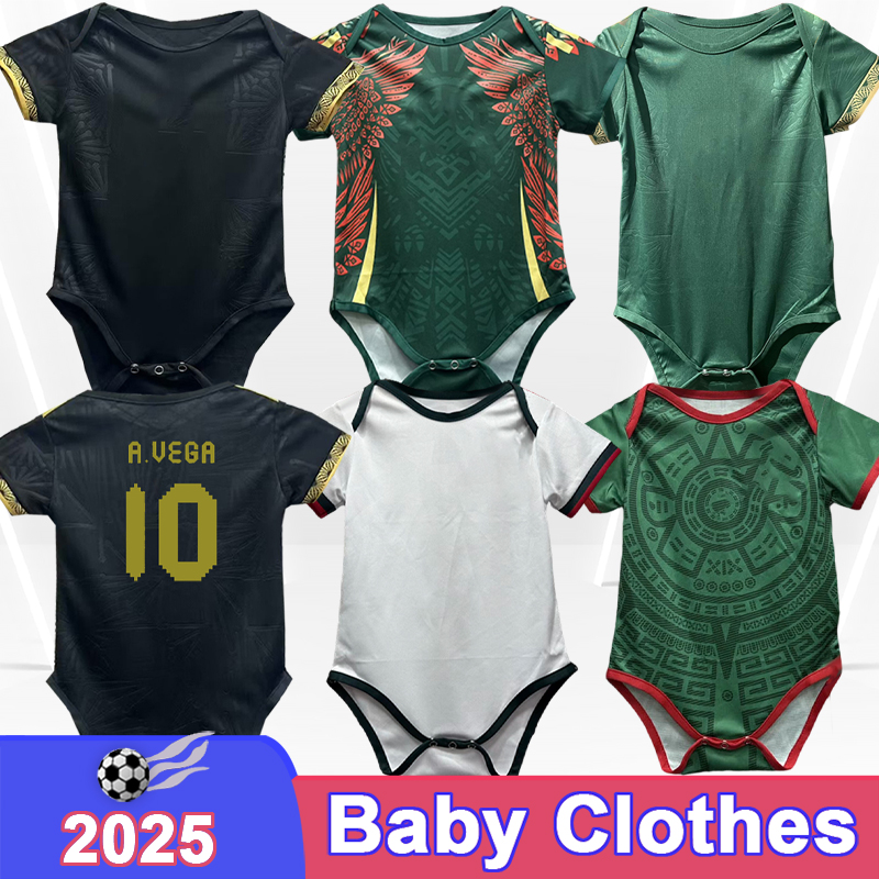 25 26 MeXIco baby clothes Soccer Jerseys L.ROMO RAUL A.VEGA S.GIMENEZ J.QUINONES ORBELIN C.HUERTA Home Away Special Football Shirts