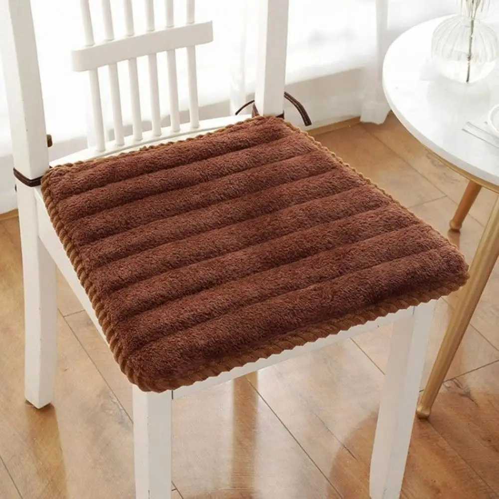 Home Decor Seat Cushion Plush Chair Cushion Plush Seat Cushion with Adjustable Straps for Dining Office Chairs for Home C251121