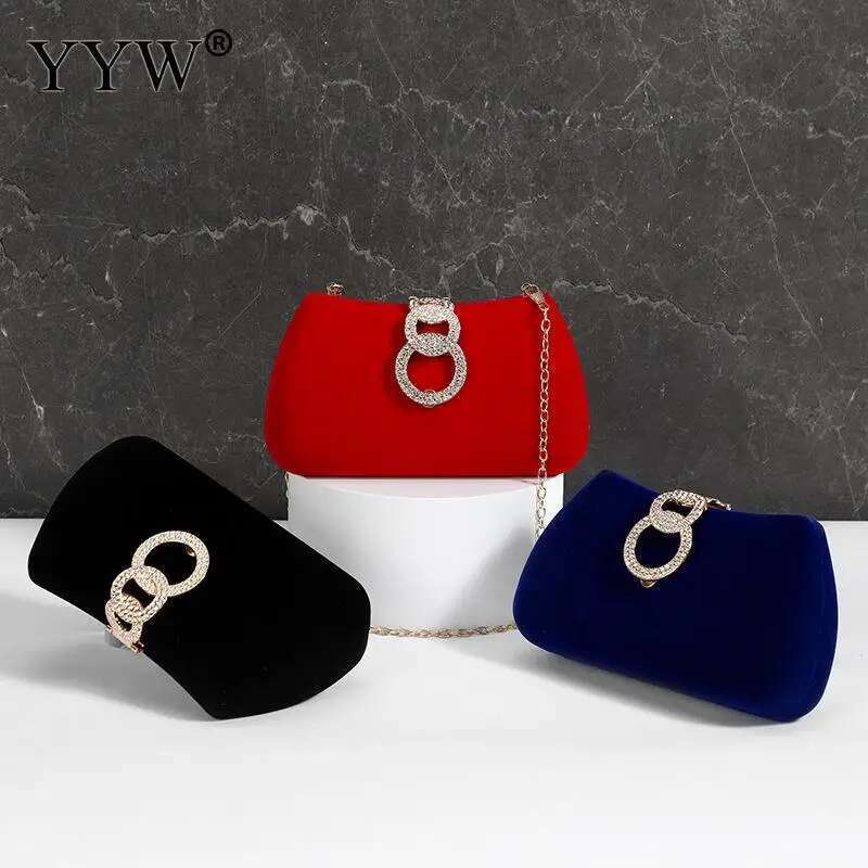 YYW Red Moon Clutch Design Women Clutches Dias Golden Veet Evening Party Wedding Handbags Purse Shoulder Bags Bag Bag