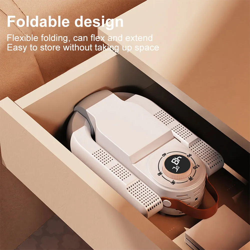 Shoes Smart Drying Dehumidifier Portable Folding Fast Dryer Heater 220V Automatic Shut-Off For Work Sneakers Short Boots Gloves Shoe Deodorizer Dryer