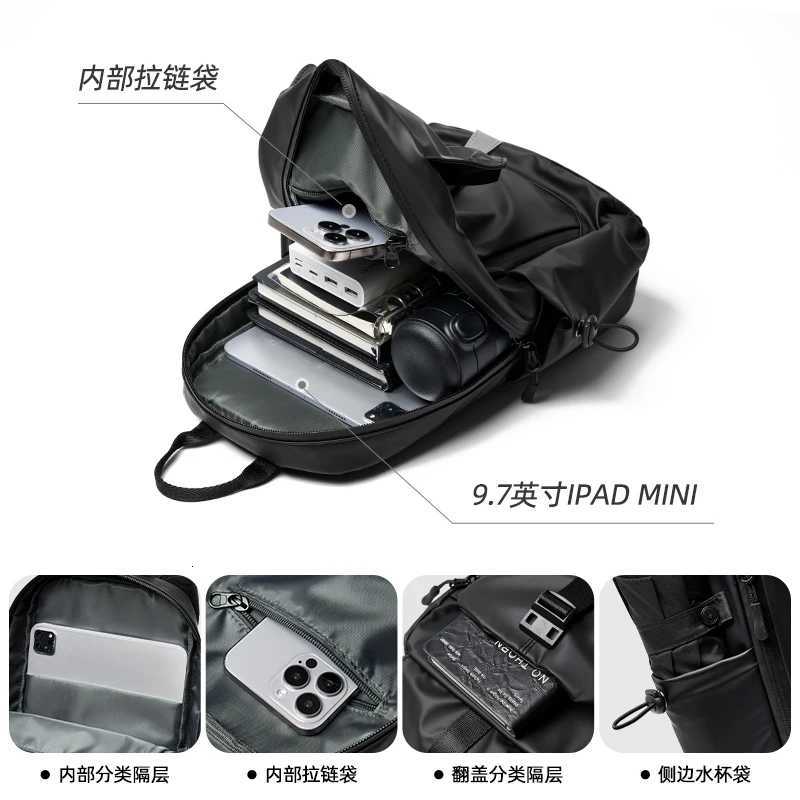Fashion MOYYI Mens Bag Flap Crossbody Ch Bag Reflective Sling Bag Waterproof Large Sling Crossbody For Travel Bike Gym Y251121