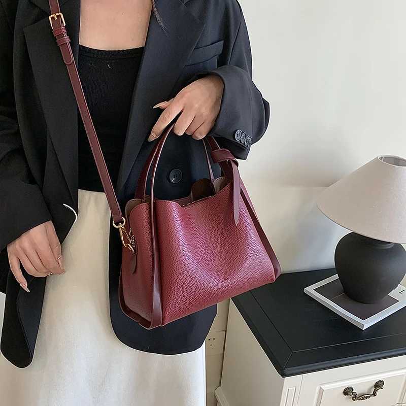 Classic Style Bucket Top-handle Bags For Wen Mti Cpartments Large Capacity Shoder Crossbody Bag Elegant Luxury Handbags Y251121