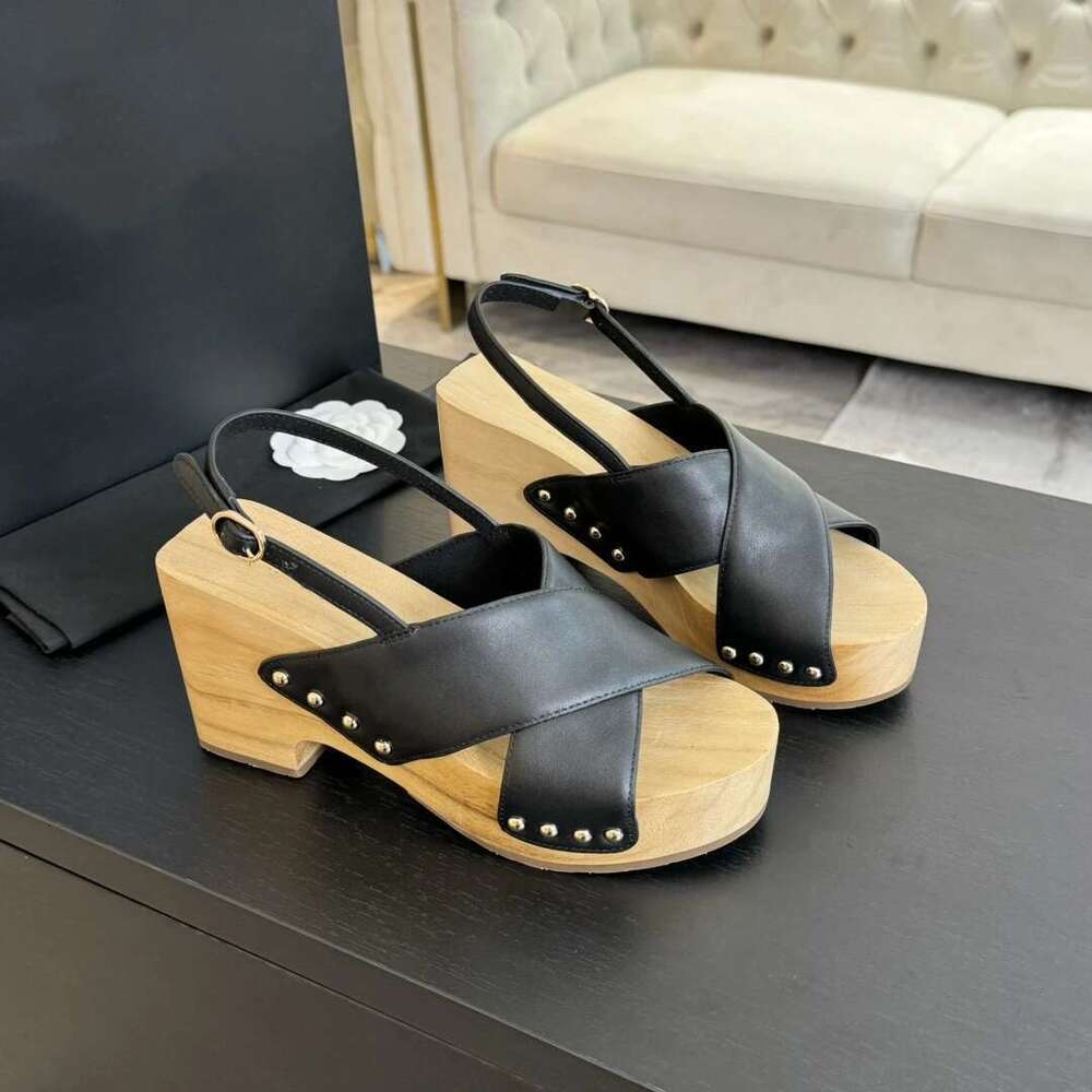 New Women Size34-41 Genuine Leather Sandals Super High Heels Rivet Pumps Flat Platform Designer Shoes atillas De Mujer