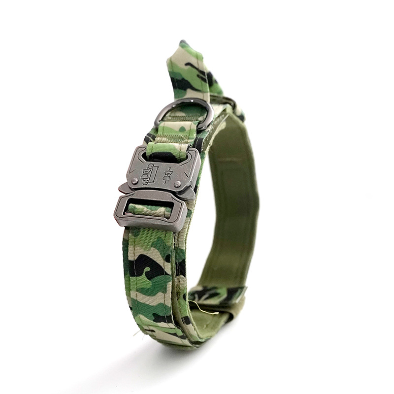 Tactical Dog Collar for Medium & Large Breed - Adjustable and Durably Made Alloy retro texture buckle