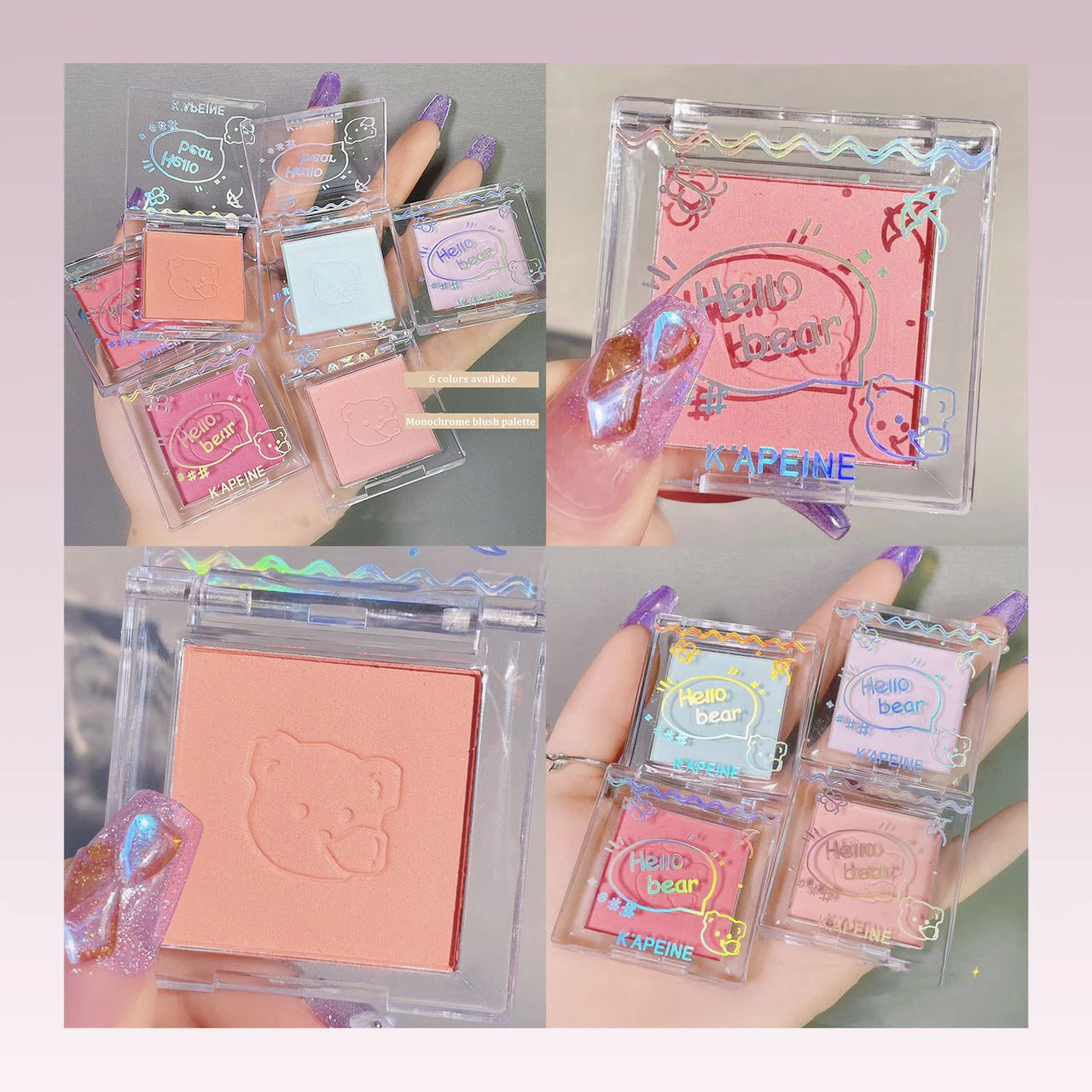 Monochrome Blush Palette Rose Hawthorn Cheek Tint Blusher Powder Natural Face Makeup Matte Peach Rouge Contour Shadow Palette 251113