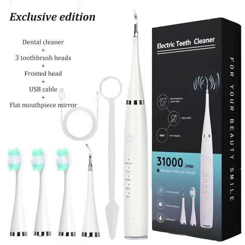 Electric Toothbrush Set with Six Functions for Total Oral Care Efficient Tartar Removal with Scaling Teeth Feature Christmas Gif C251121