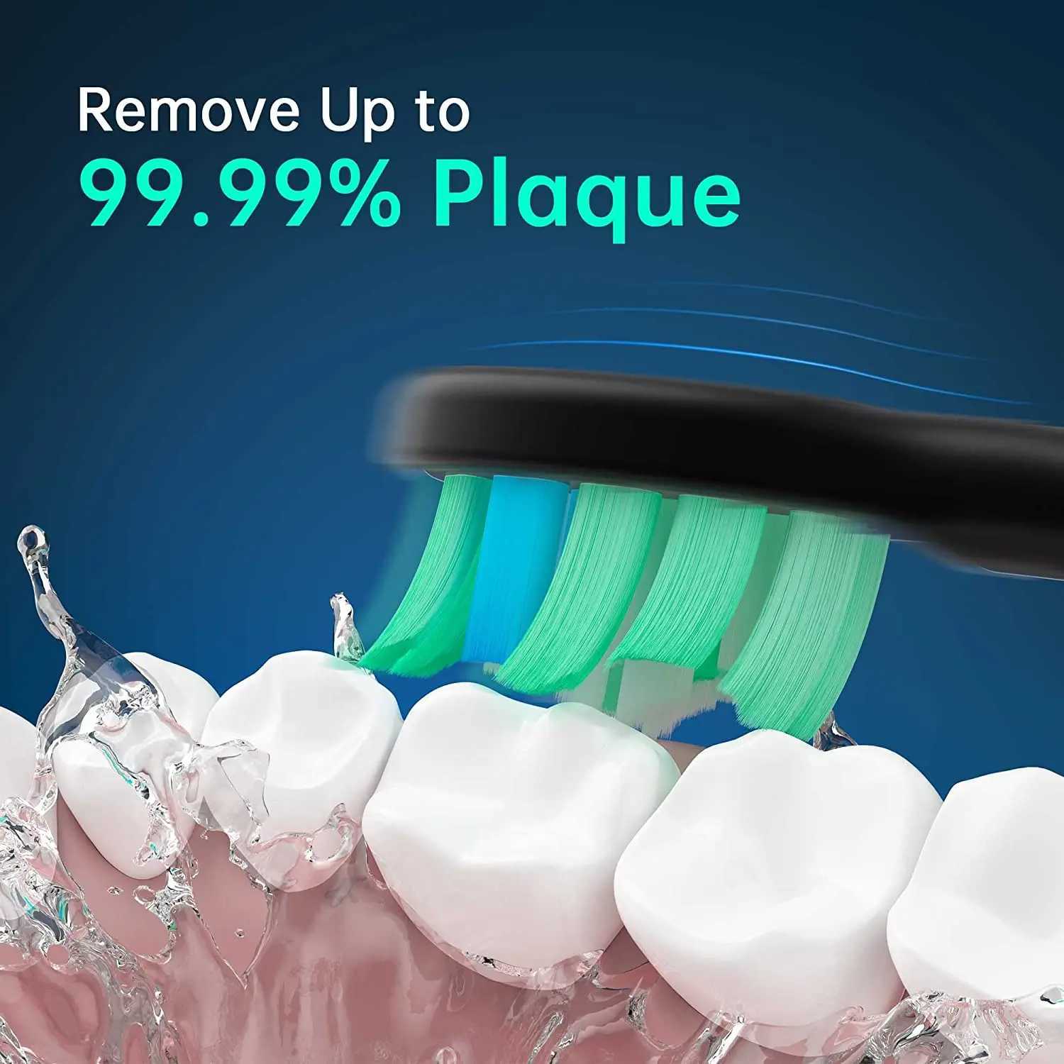 Rechargeable Electric Toothbrush 8PCS Replacement Head Smart Timing Tooth Brush 5 Modes Teeth Clean Whitening Sonic Toothbrush C251121