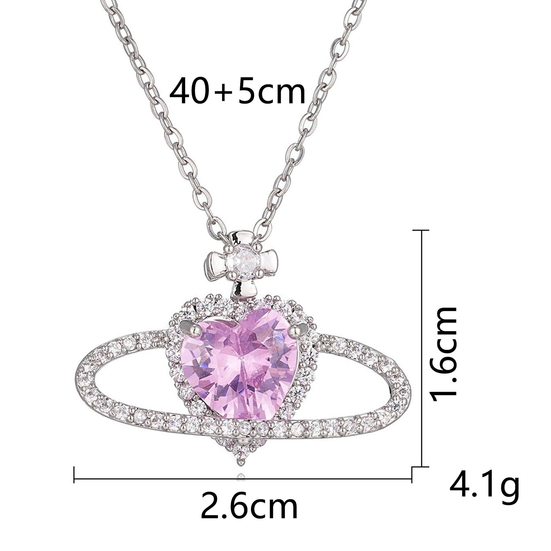 Love necklace for women versatile Bowknot ins clavicle chain moissanite chain designer necklace designer necklace woman diamond luxury jewelry women n - view 3
