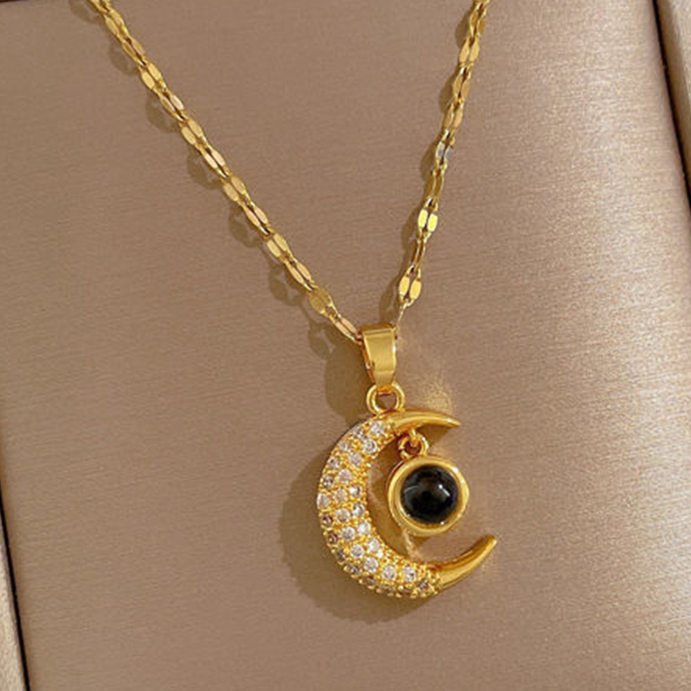 new Planet Womens Necklace Versatile High-end Starry Sky 18k Gold Collarbone Chain ins designer necklace for jewelry woman necklace designer for women - view 8