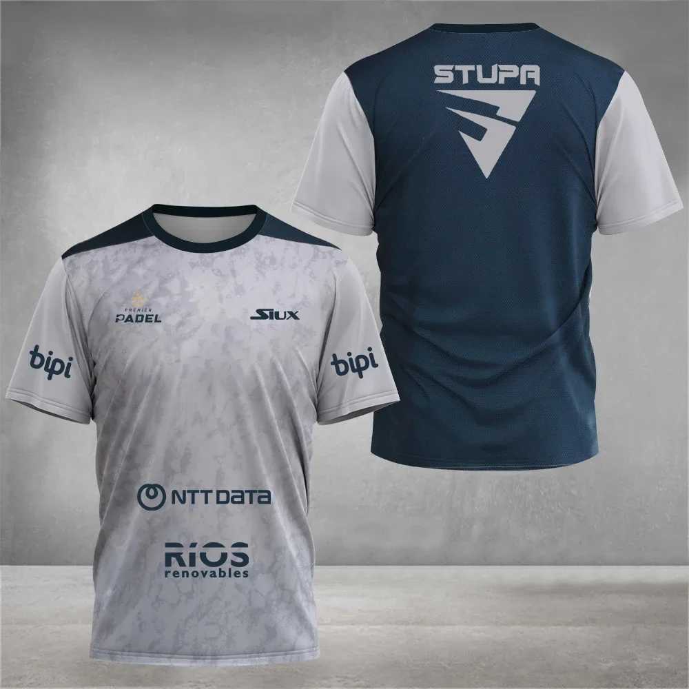 Padel Wear Summer Quick Drying Short Sleeve Street Breathable Mens Top Padel Sports T-shirt Breathable Short Sleeve Fitness Series X250421