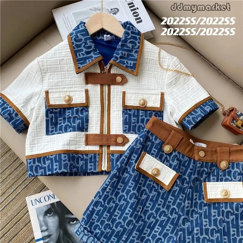 ddmymarket Women's Pants Quality Vintage Classic Suit Women Summer Short flash sale Sleeve Zipper Tops High Waist Shorts Two Piece Set Streetwear