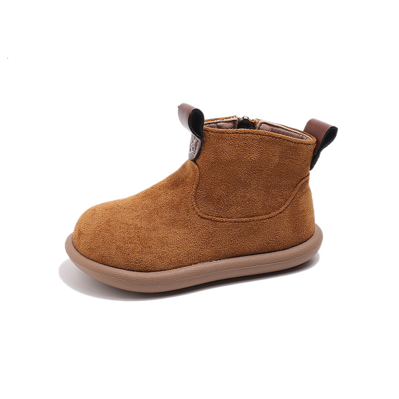 Autumn and winter luminous shoes, new retro cotton boots, fashionable trendy shoes, English solid color short boots, casual children's shoes