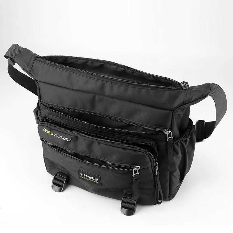 Fashion Large capacity nyl cross body bag adjustable shoder strap zipper closure water bottle rack very suitable for business t Y251121