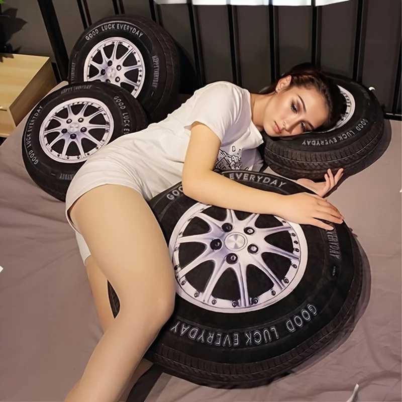 Multi functional car tire shaped cushion - washable all season universal cushion suitable for office chairs sofas and living C251121