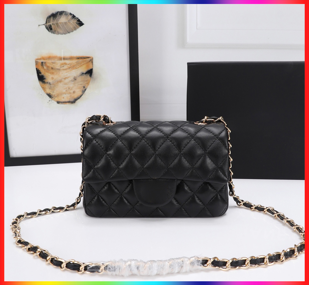 5A Designer evening cc bag Shoulder bag chain tote bag Handbag Pursewomen high quality Leather Wallet Classic lambskin Cross body Bag Heavy metal Messenger purses