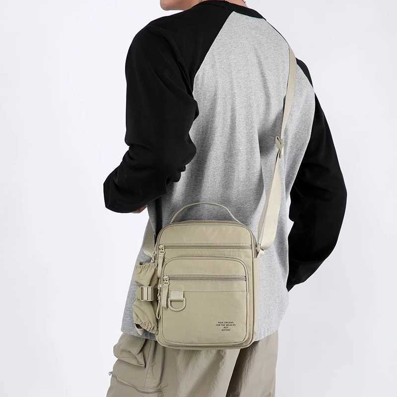 Fashion Casual Mens Bag Handbag High Quality Man Crossbody Bags Travel Bag Stylish Mens Shoulder Bag with Bottle PocketT251121