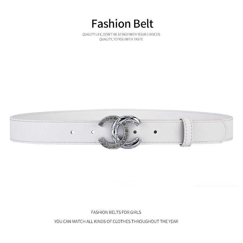 Classic women's casual versatile leather belt women's slim waist belt unique for matching pants, skirts and trousers S251121