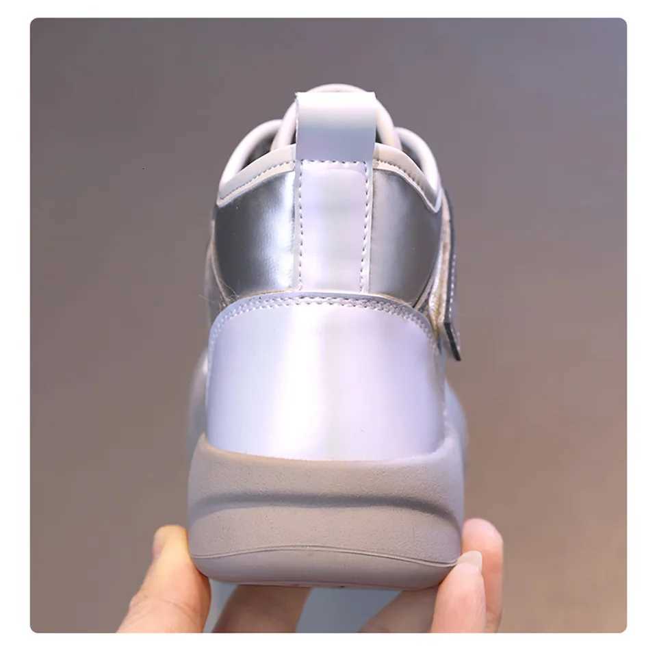 Teenager Girls Winter Boots PU Leather Waterproof Snow Boots For Girls Thick Warm Faux Fur Warm Cotton Shoes For KidsW251121