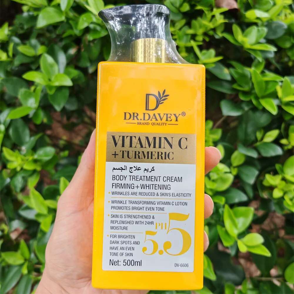 Vitamin C Natural Turmeric Brightening Body Lotion, Reduce Blemish, Acne, Smooth , Glowing & Cream, For All Skin Types