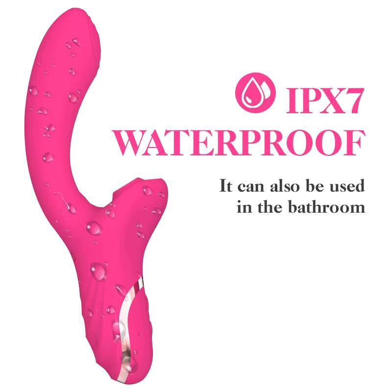 WomenS Sucking Vibrating Stick Tapping Massage Stick Strong Shock Vibrator Sexy Flirting Double Headed Stick Adult Sex Toys