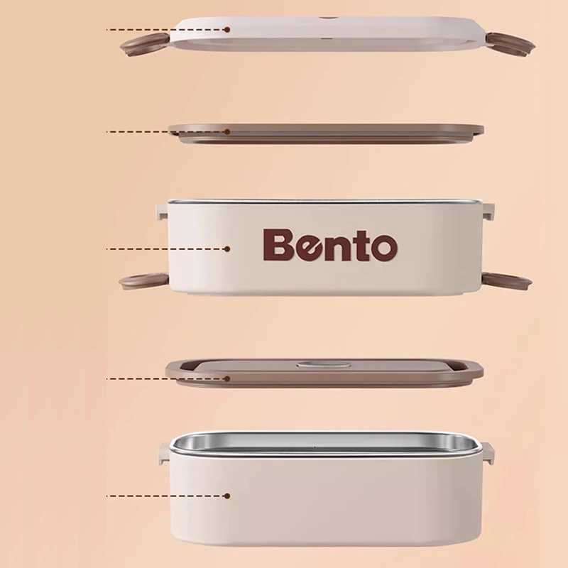 Stainless Steel Thermal Food Container With Bag Set Leakproof Travel Bento Box 1-3 Layer Kids School Lunch Box With CompartmentM251121