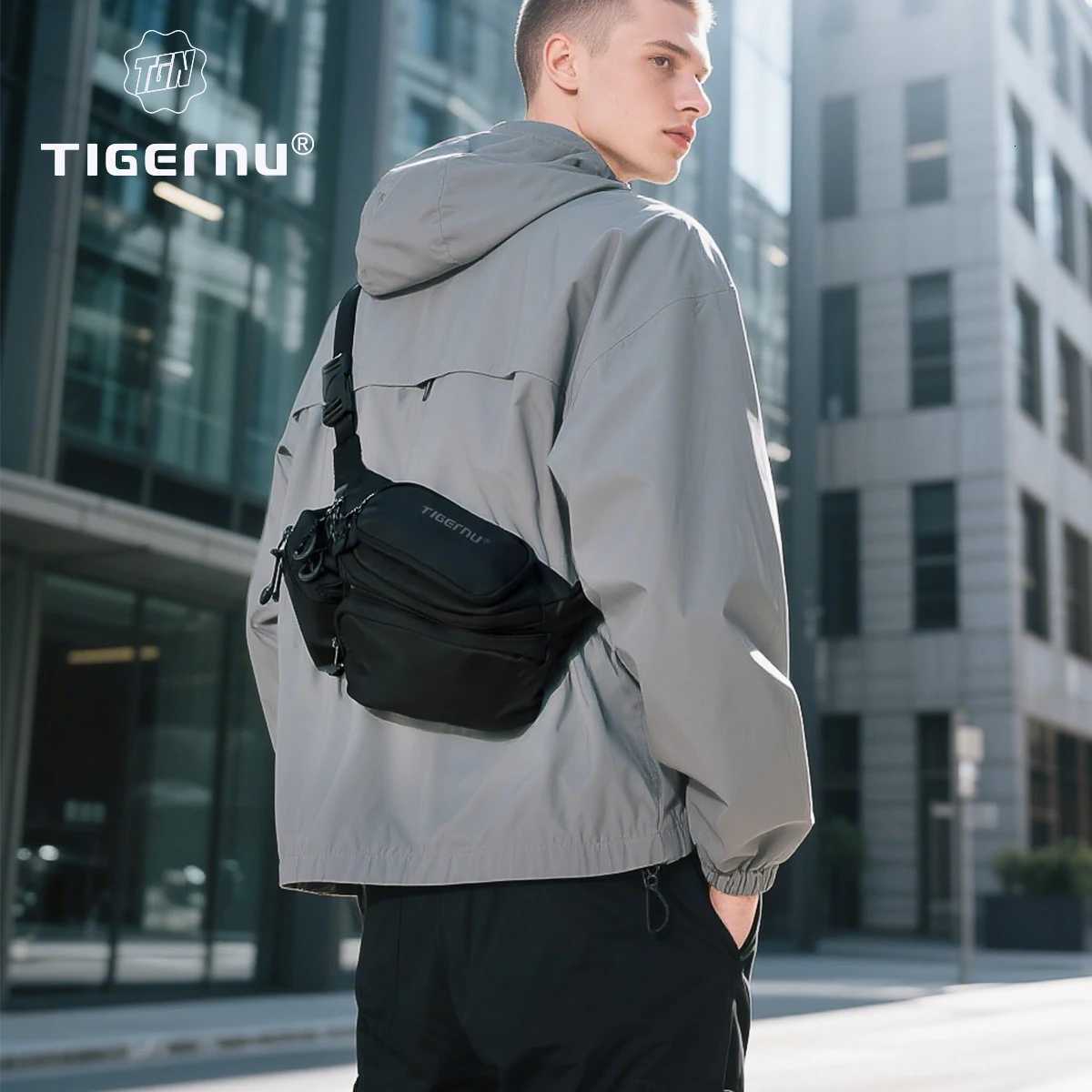 Fashion Tigernu Ch Bags For Men Sports Fanny Pack Oxford Waist Bags Mens Breasts Tactical Shoder Bags Outdoor Sling Bags Belt Bag Y251121