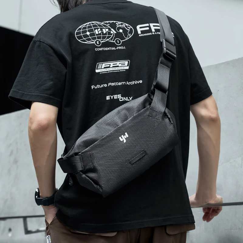 Fashion MOYYI Men Sling Bag Waterproof Crossbody Bag with Quick-Release Buckle Large Fanny Pack for Travel Hiking Y251121