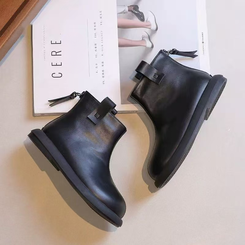 New designer shoes Girls Autumn Winter Martin Boots New Children s Leather Boots Single Boots Princess Boots Girls Fleece Lined Short Boots