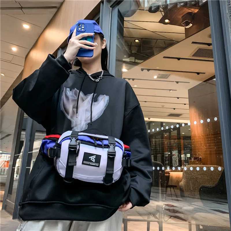 Fashion Mtifuncti Sport Hip Hop Punk Crossbody Bag Men Wen Techwear Waterproof Fanny Pack Street Casual Single Shoder Ch Bag Y251121