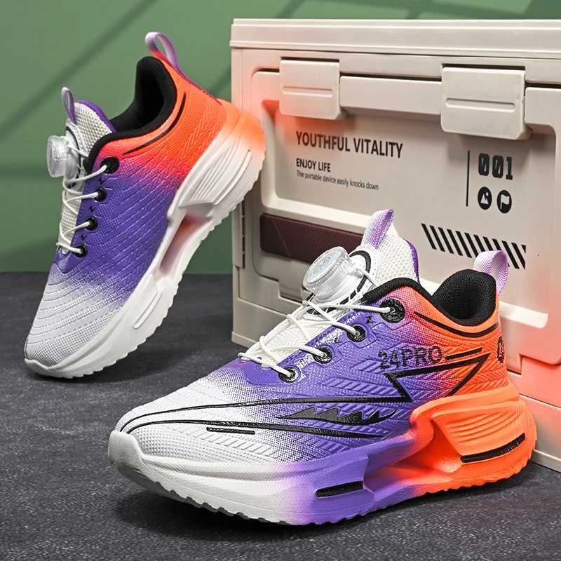 Childrens Sports Shoes 2025 Autumn New Ultra Light Cushioned Sneakers Outdoor Training Flat Comfortable Running Shoes for KidsW251121