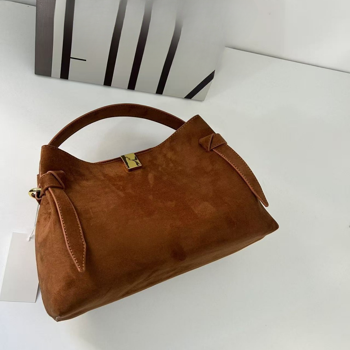 Christmas Luxury Bag Handbag Women's Elegant Shoulder Crossbody Bag Daily Commuter Suede Texture Handheld Fashion Designer Bag