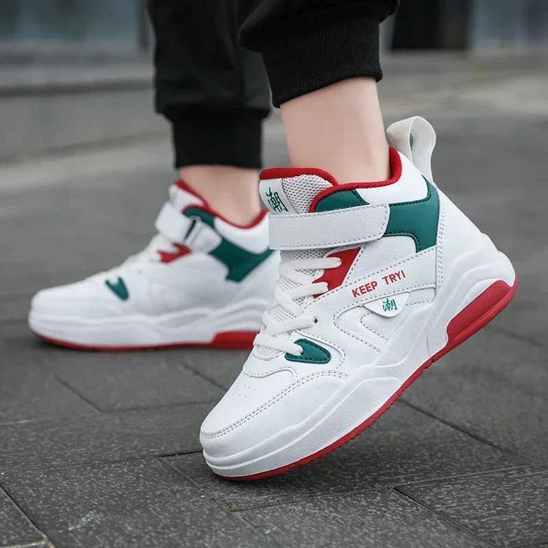 Children Basketball Kids Shoes New Children Sneakers Child Shoes High-Quality Durable Light Breathable Soled Anti-Slip TrainerW251121