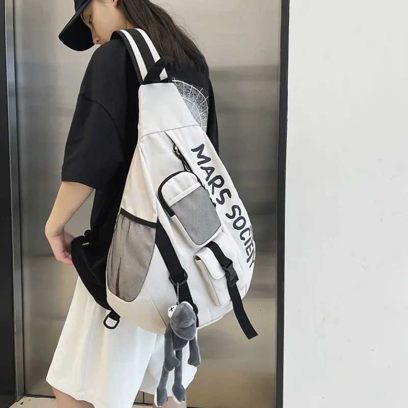 Fashion Mens Messenger Shoder Bag Sports Travel Large Capacity Backpack Fem Students Crossbody Ch Casual Bag bolso Y251121