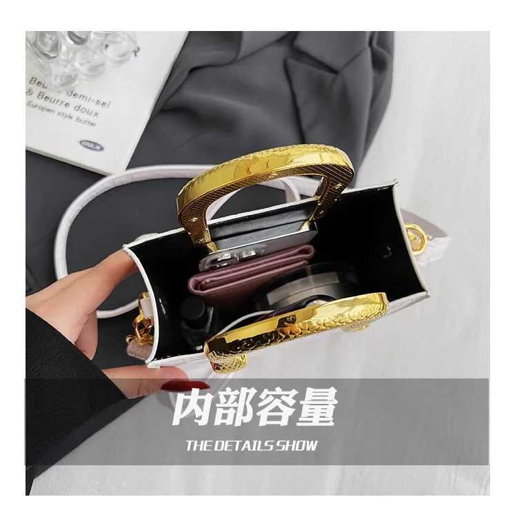 Wens New Ste Pattern Distinctive Handbag High Quality Single Shoder Crossbody Bucket Bag Bright ning Small Square Bag Y251121