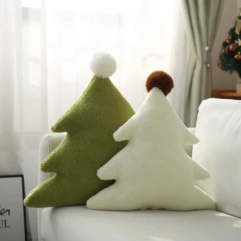 Lamb Wool Christmas Light Luxury Sofa Living Room Cushion Nordic Style C251121