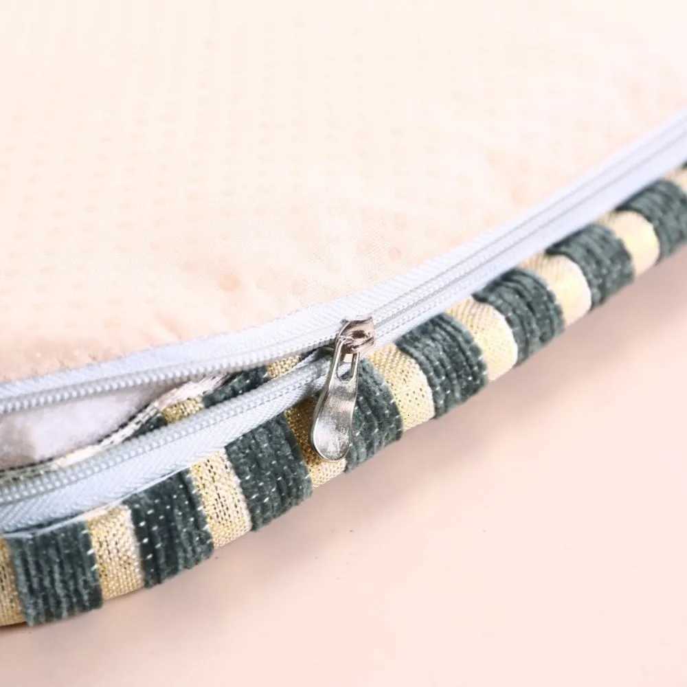 Vintage Chenille Dining Chair Cushion Detachable Non-slip Floral Chair Mat Soft with Straps Jacquard Seat Cushion C251121