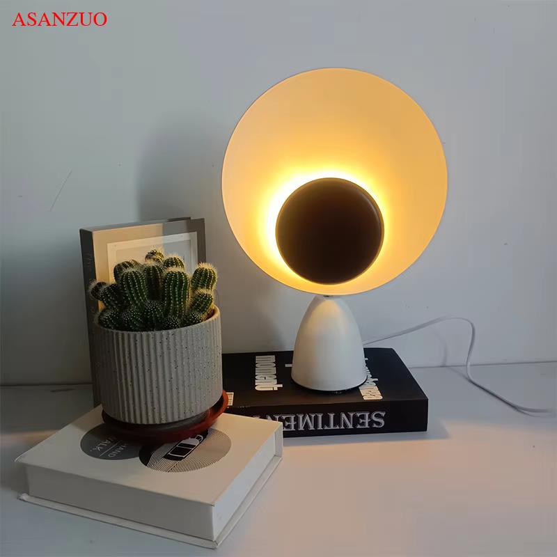 Elegant Nordic Style LED Bedside Table Lamp Perfect Accent Lighting for Living Rooms, Bedrooms, and Desks