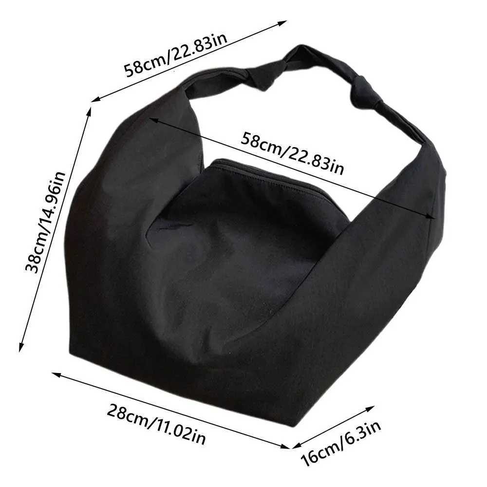 Women Casual Pure Color Big Tote Bags Large Capacity Waterproof Fabric Messenger Bag Nylon Canvas Shoulder Shopping BagT251121