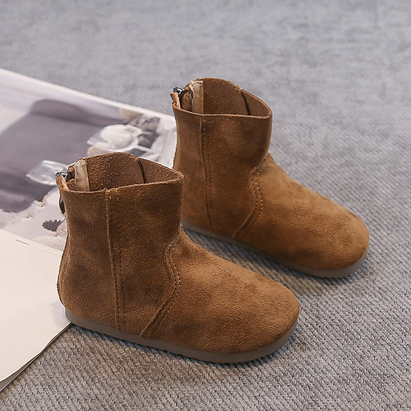 New designer shoes Children s Fashion Versatile British Style Boots Autumn Winter New Girls Short Boots Korean Style Girls Single Leather Boots