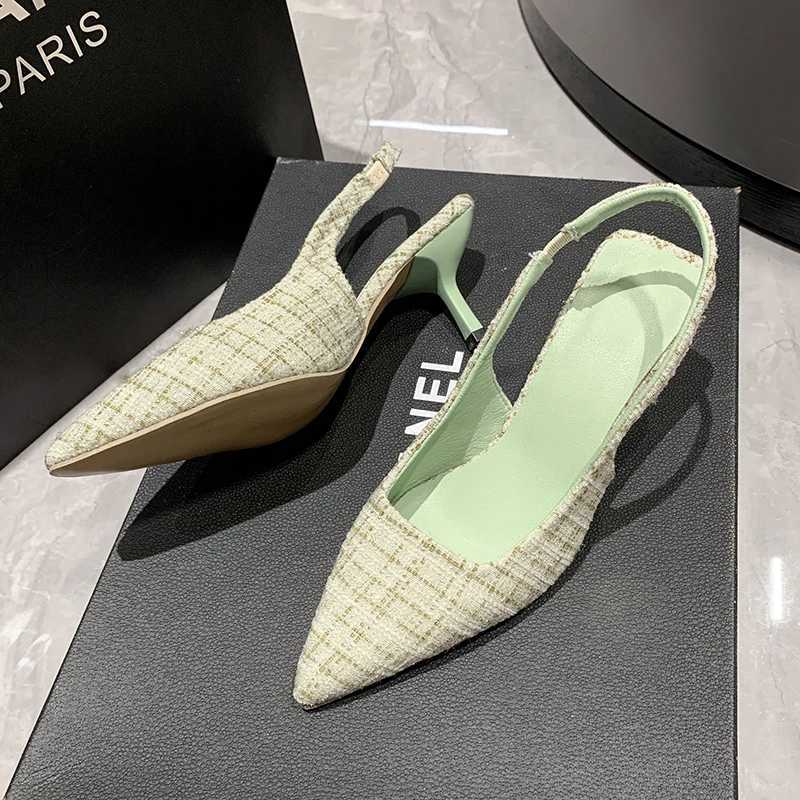 Fashionable womens Pointed high-heeled sandals banquet dresses wedding parties pumps designer camisoles elegant camisole shoes pumps M250421