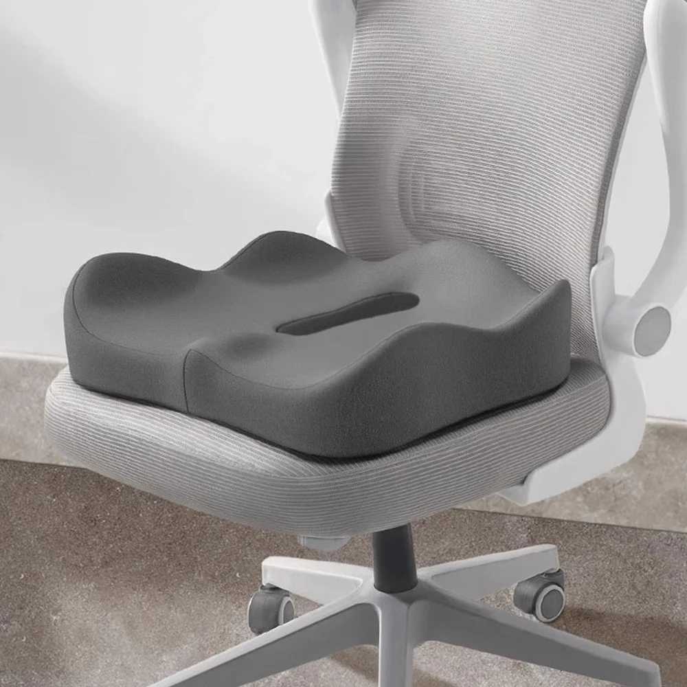 1pc Ergonomic Memory Foam Seat Cushion 3D Support Cushion Washable Polyester Car Office Essentials Comfortable for Long Sitting C251121
