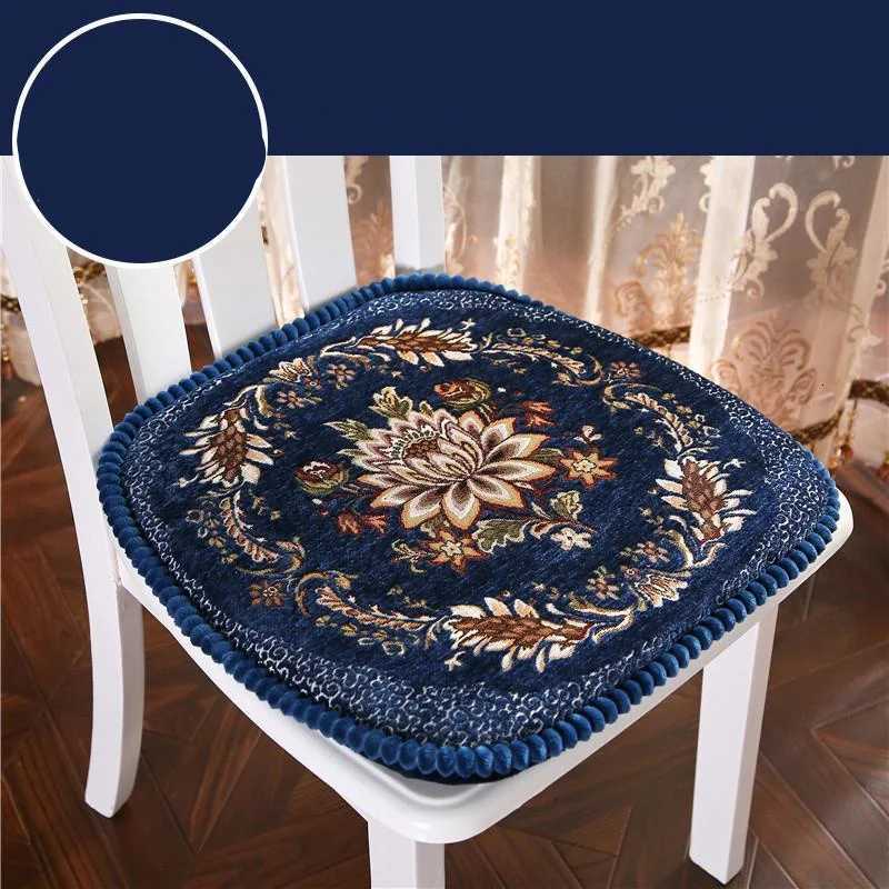 European Horseshoe Shaped Dining Chair Non-slip Mat Fashion Home Decor Soft Stool Pad High Quty Chenille Home Chair Cushion C2511210