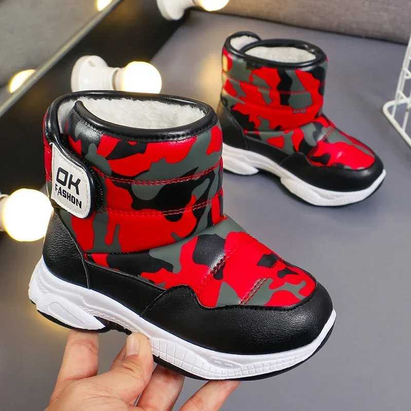 Children Snow Boots for Girls Boys 2024 Winter New Fashion Korean Style Versatile Soft Bottom Anti-slippery Casual Warm ShoesW251121