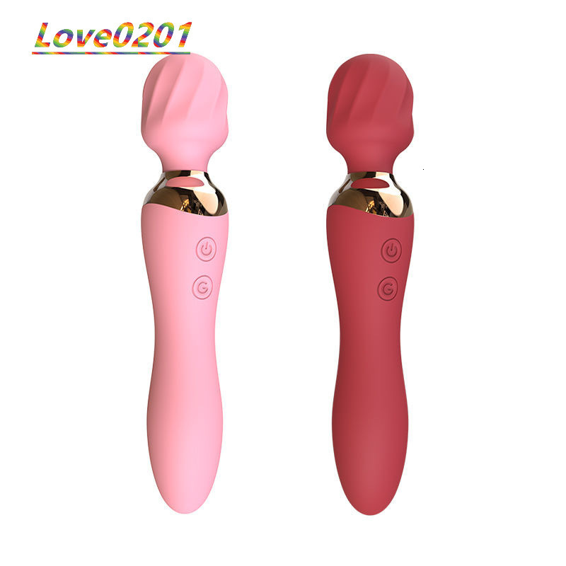 New Female AV Stick Vibrator Dildo with Charging Heating Features Double Shock Massage Stick Adult Sex Supplies