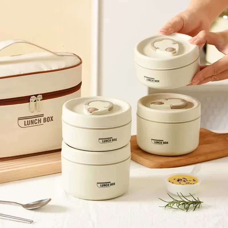 3-Tier Stackable Bento Lunch Box Set - Insulated Leakproof Food Containers Microwave Dishwasher Safe for Office School PicnicM251121