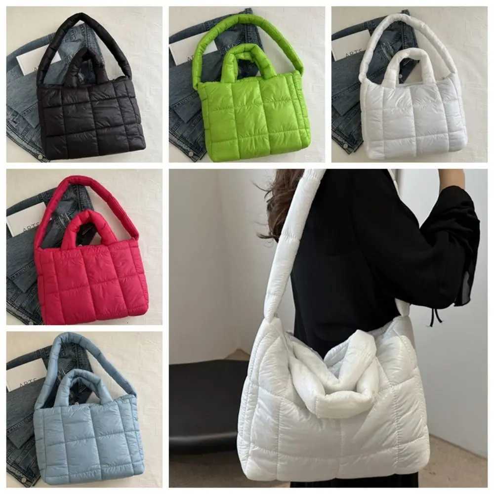 Simple Nyl Space Cott Handbag Padded Large Capacity Cloud Tote Bag Handle Cmute Puffy Shoder Bag Daily Y251121