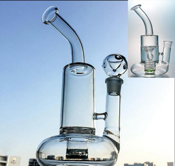 10.6 inchs Hookahs tornado bongs water pipes bubbler beaker base bong heady glass smoking pipe with 18mm bowl