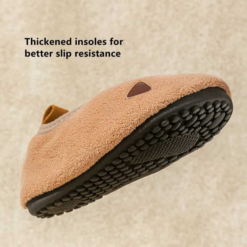 Children Indoor Shoes With Soft Soles Kids Anti Slip And Breathable Plush Floor Shoes Boys And Girls Winter Cotton ShoesW251121